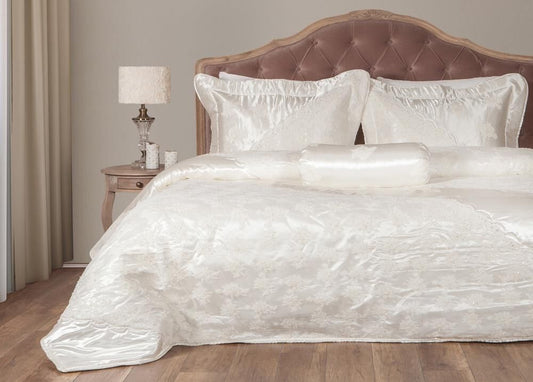 ARIANNA BEDSPREAD SET DOUBLE 4 PCS CREAM