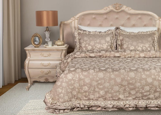 LESLI BEDSPREAD SET OF 3 PCS BEIGE