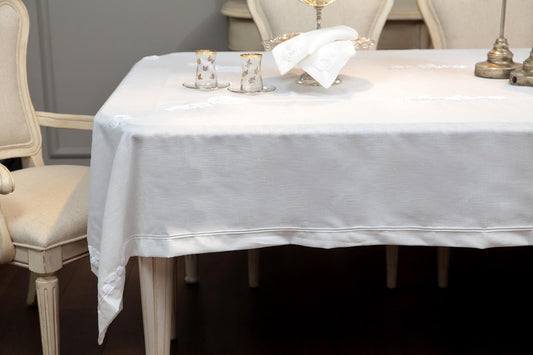 MELINDA TABLE CLOTH WHITE 160x240cm