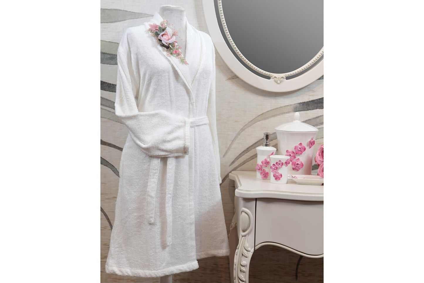 ROSE DREAM BATHROBE XL SIZE