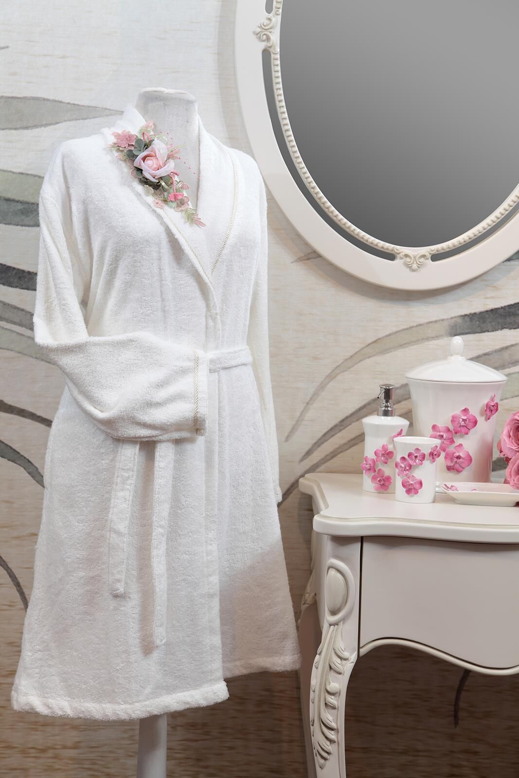 ROSE DREAM BATHROBE XL SIZE